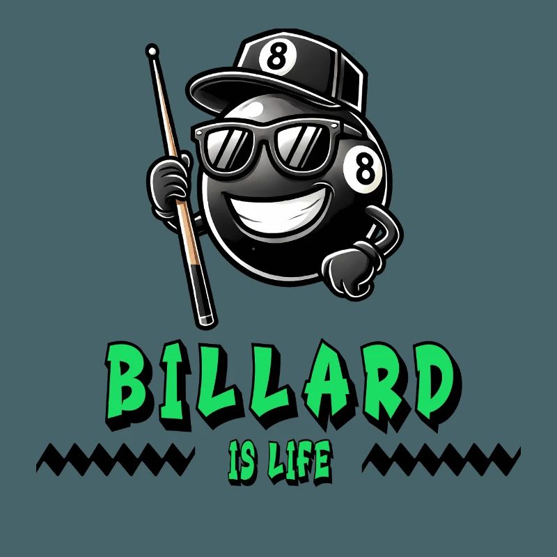 Billiards, c’est la vie - Conception cool à 8 boules
