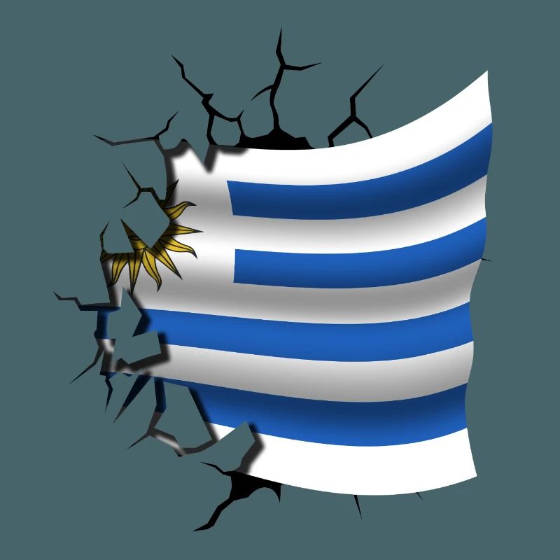Drapeau de l’Uruguay - Uruguay - Drapeau Broken Design