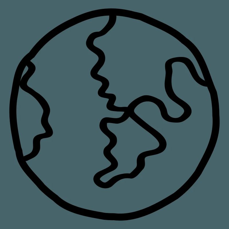 Planet Earth Space Doodle