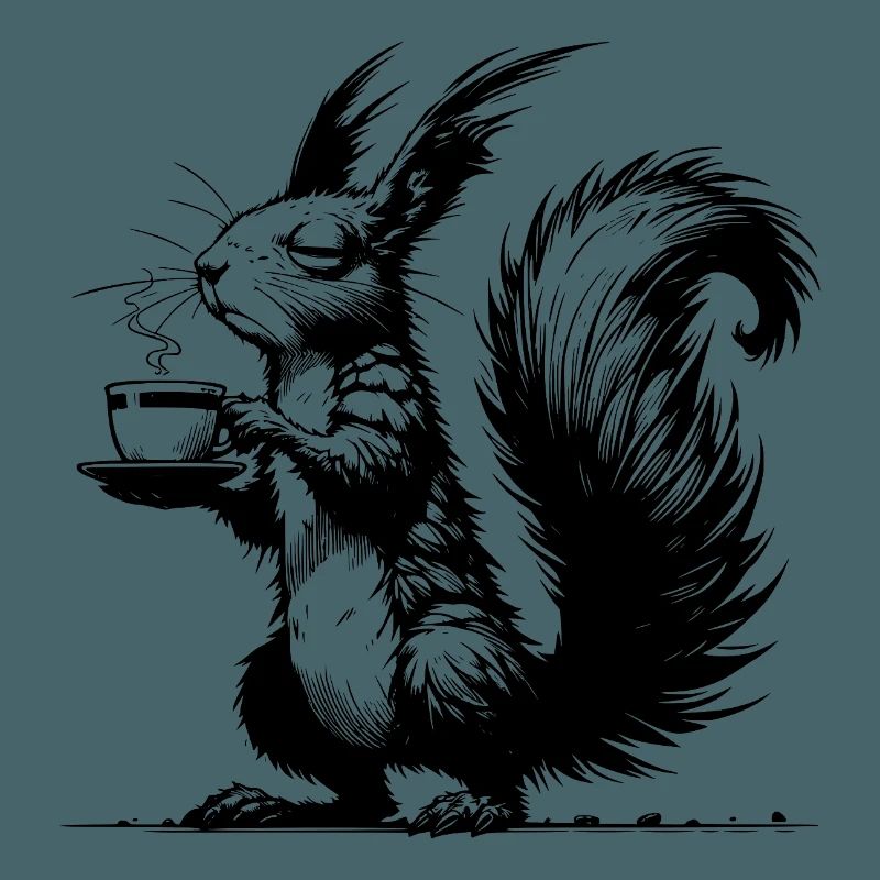 Small Squirrel, Big Cup Squirrel Caffeine