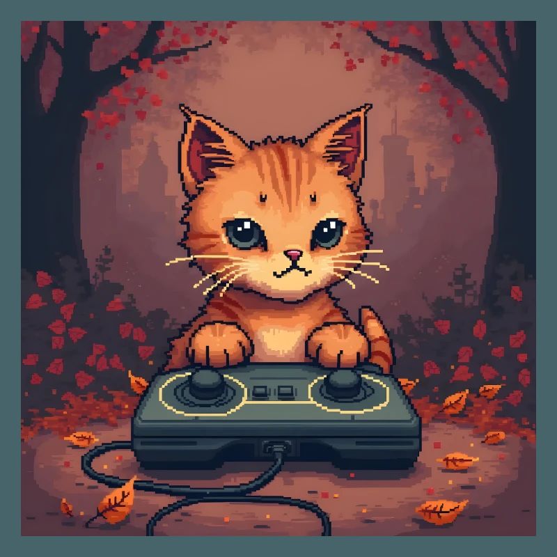 Cozy Pixel Cat Controller