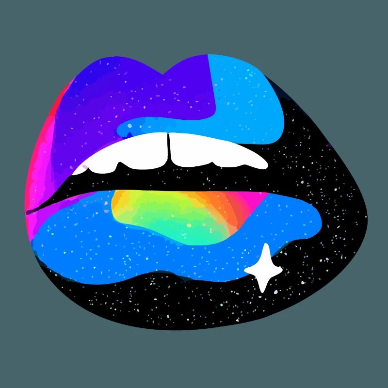 Kosmische Regenbogenlippen