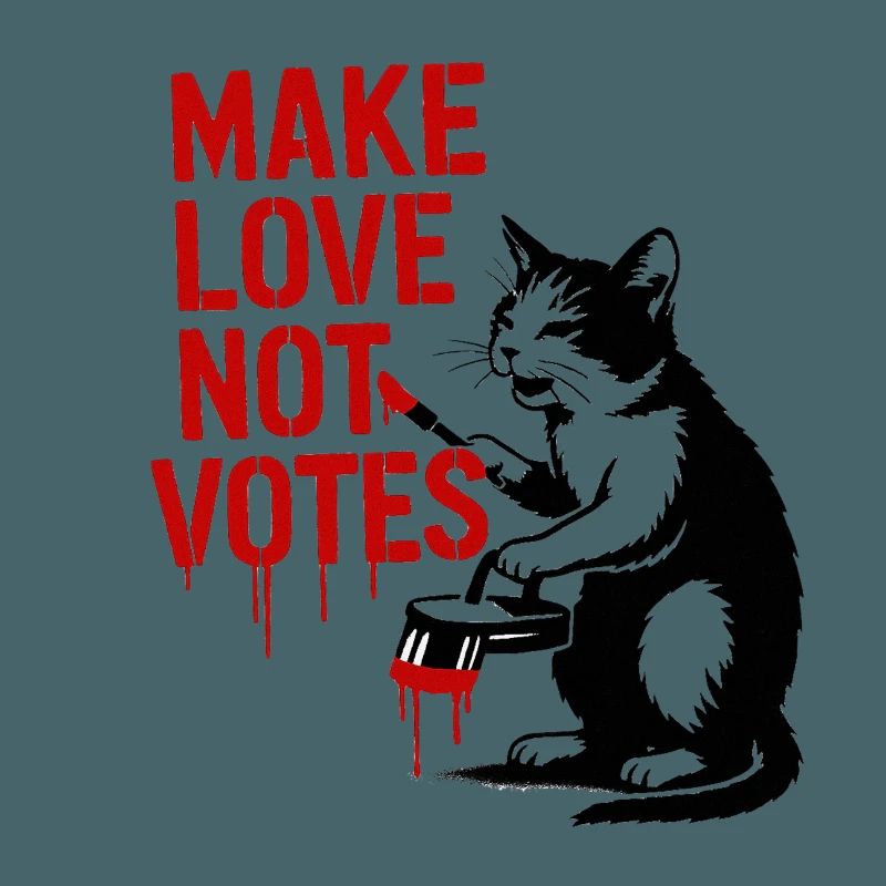 Faites l’amour pas les votes Chat