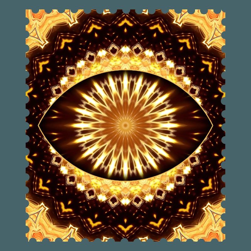Kaleidoscope Fire Eye Pattern