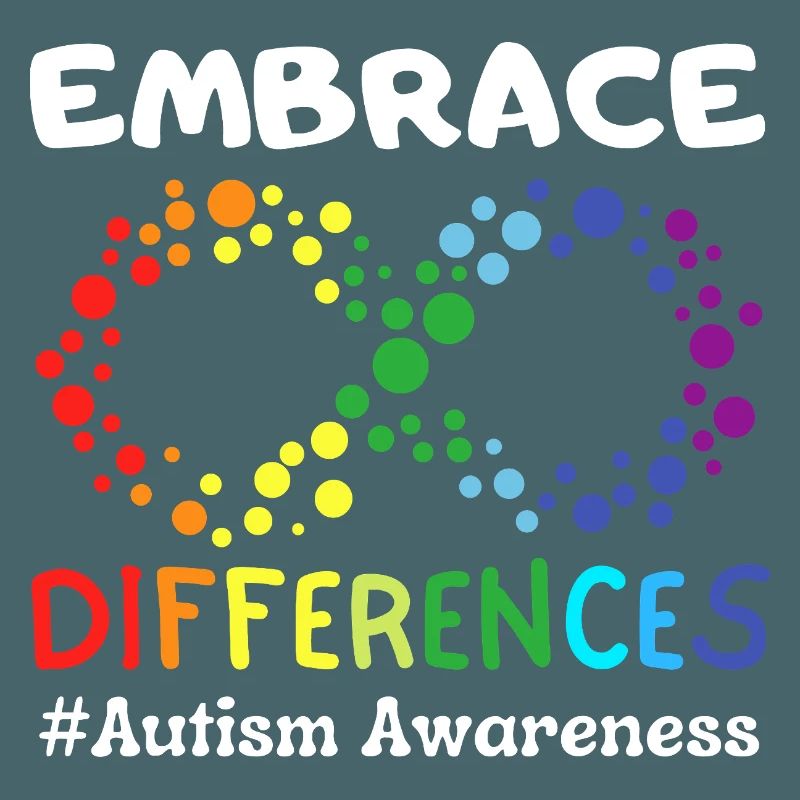 Embrace Differences Autism Awareness Infinity
