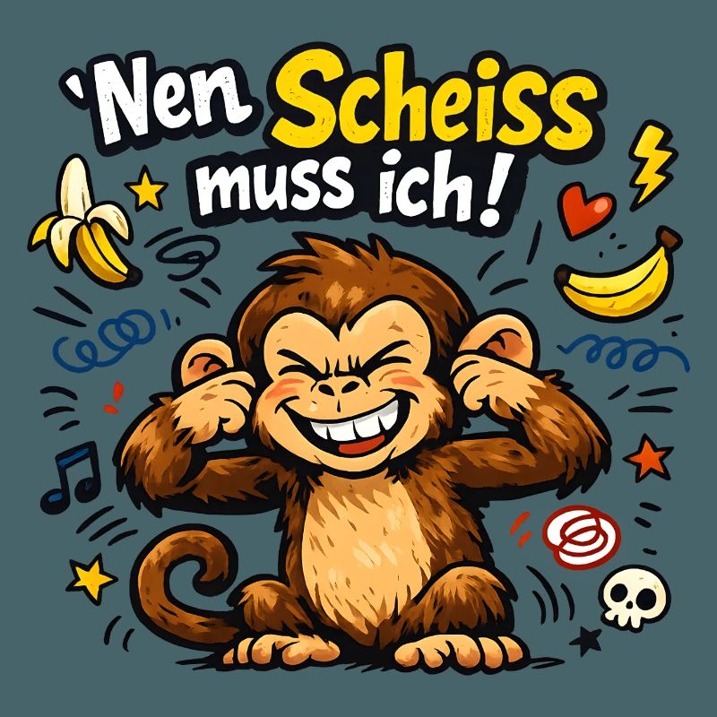 Nen Scheiss muss ich Affe