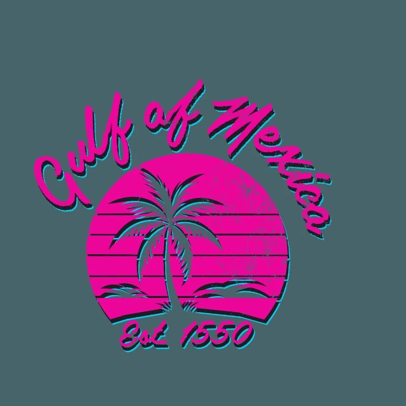 Tropical spring feeling with palm trees