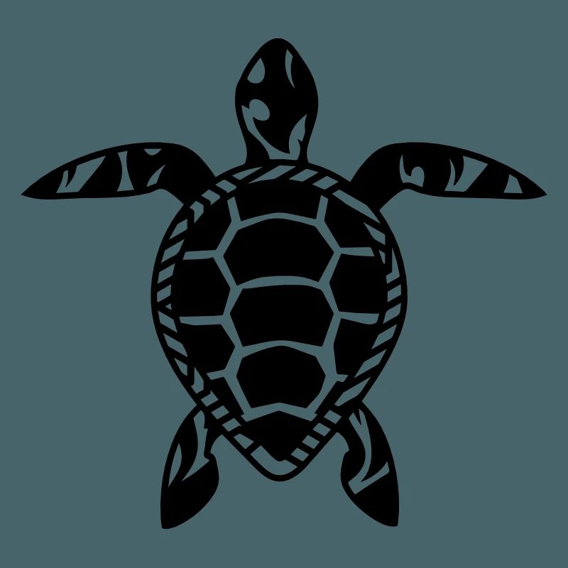 A sea turtle