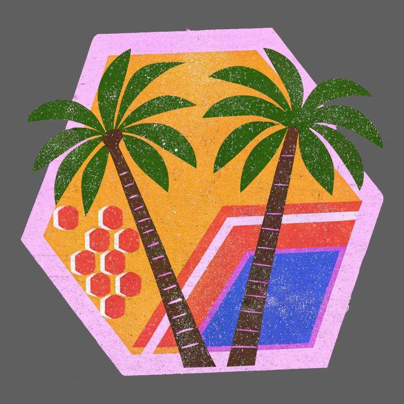 Décor tropical rétro enchanté