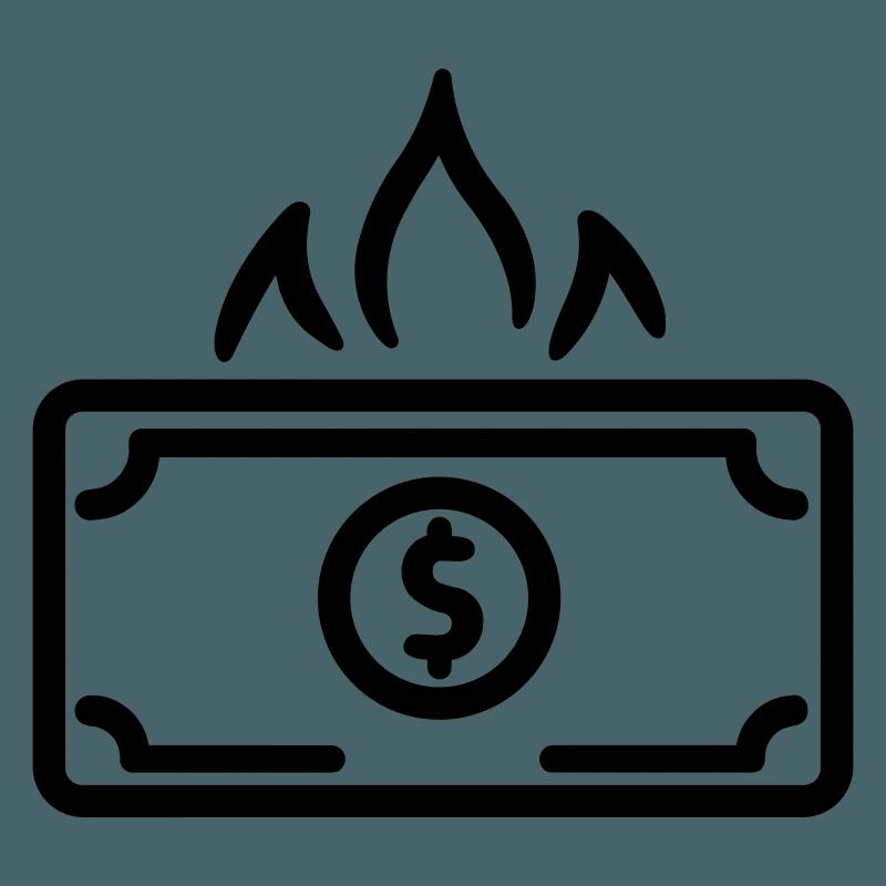Geld verbrennen