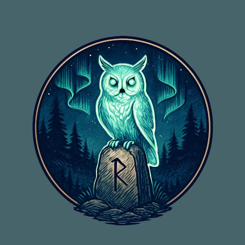 Nachtwald Eulen-Runeemblem