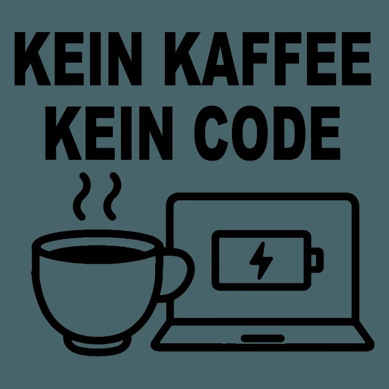 Kein Kaffee Kein Code – Funny Programmer Design