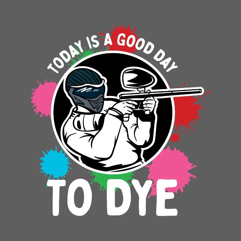Conception sportive compétitive avec action de paintball et éclaboussures