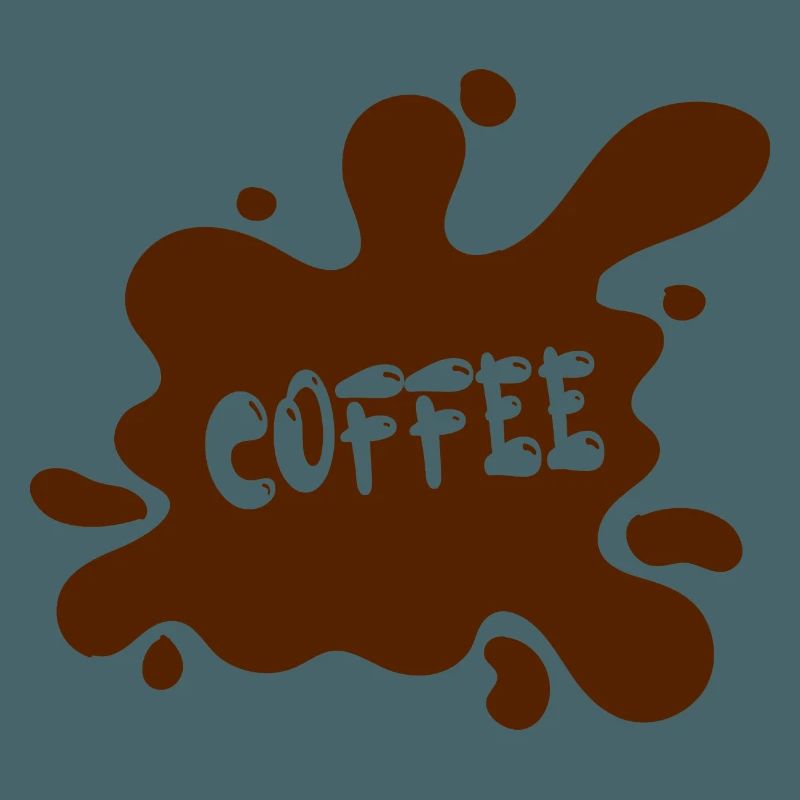 Coffee stain with artistic design