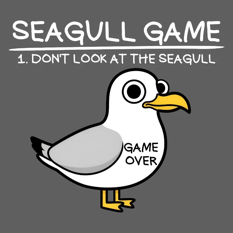 Jeu Seagull Ne regardez pas la mouette drôle