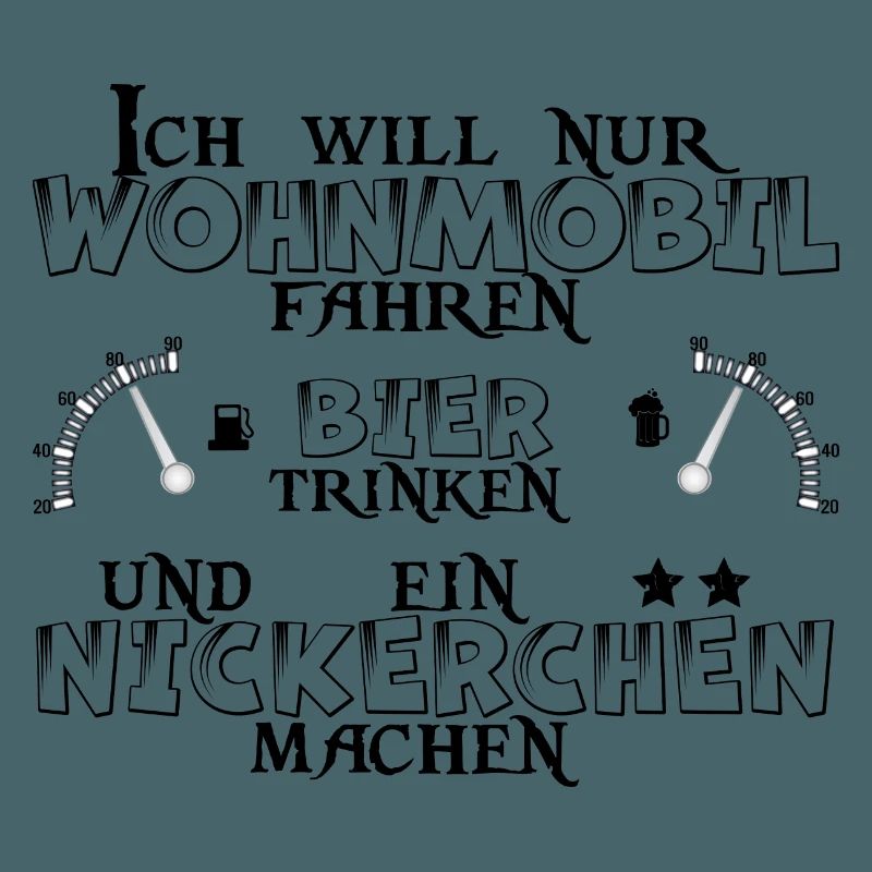 Wohnmobil Bier Nickerchen Camping
