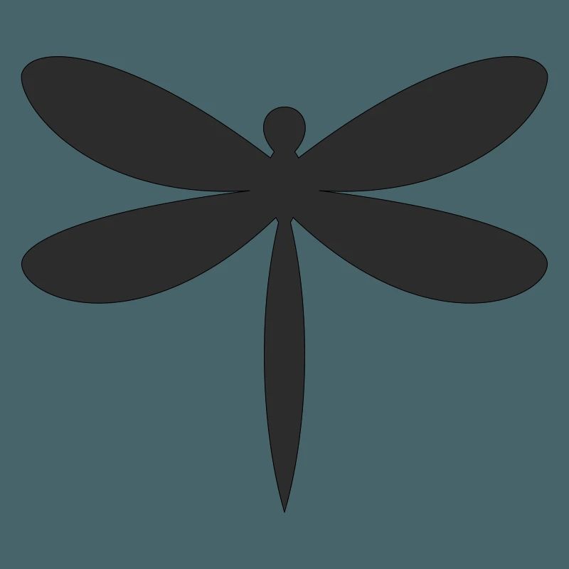 Silhouette de la Libellule
