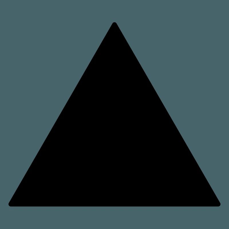 Triangle équilatéral de symbole noir