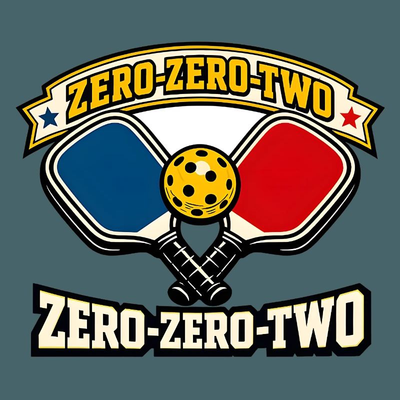 Zero-Zero-Two Paddle Ball Emblem