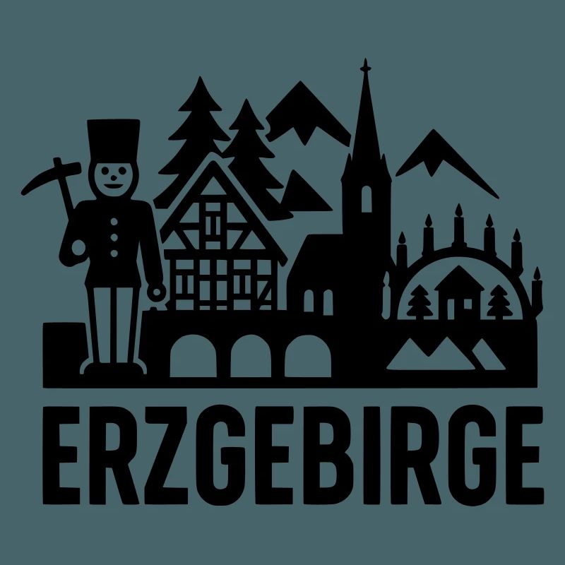Typical Erzgebirge silhouette