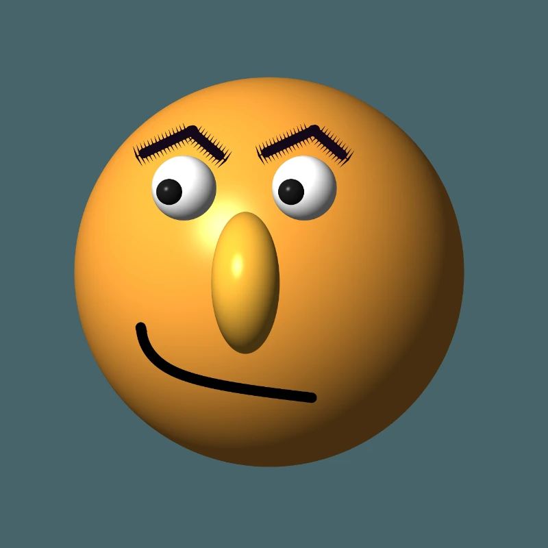 Verschmitztes Gesicht