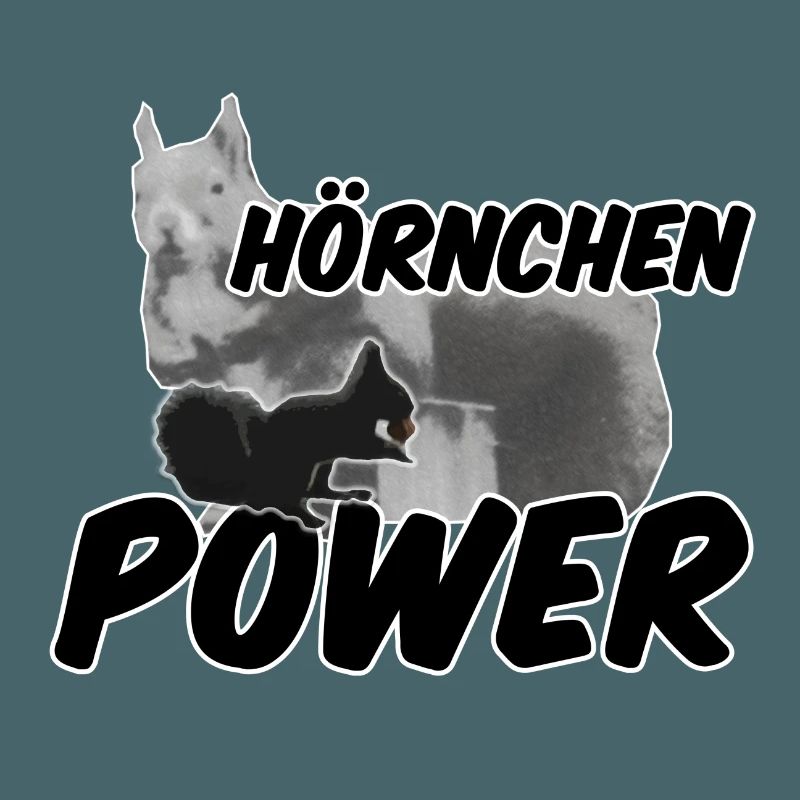 Hörnchenpower Eichhörnchen Tiere Spruch