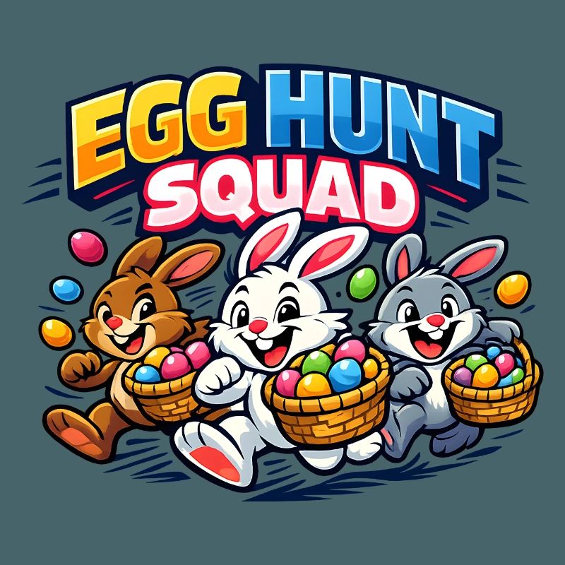 Easter Egg Hunt Squad Easter Bunny