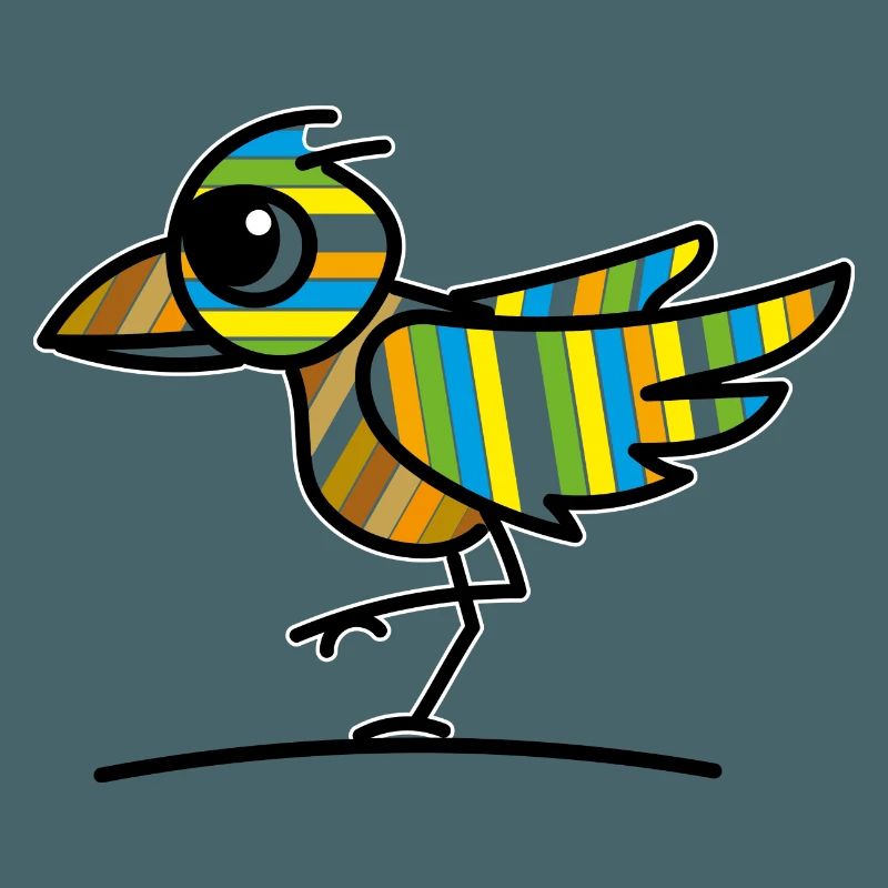 Bunter Vogel