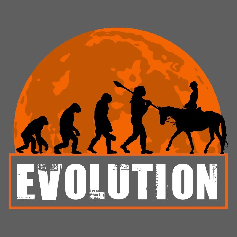 Evolution des Menschen Reitkunst