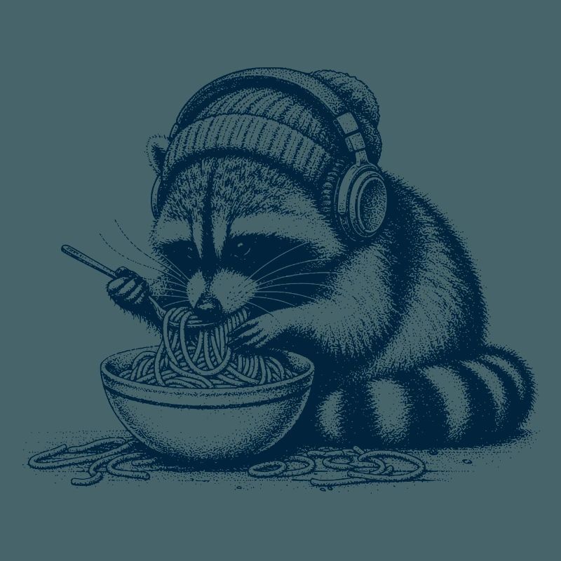 Spaghetti Waschbär