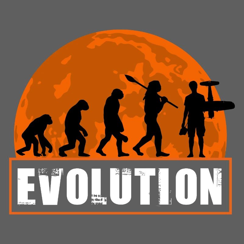 Funny RC_Plane Human Evolution RC Flight Owner