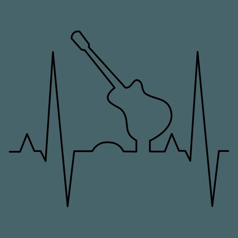 Conception d’impression de guitare