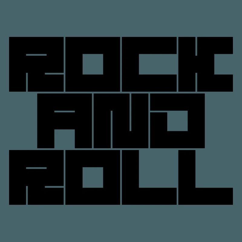 Conception de typographie rock and roll