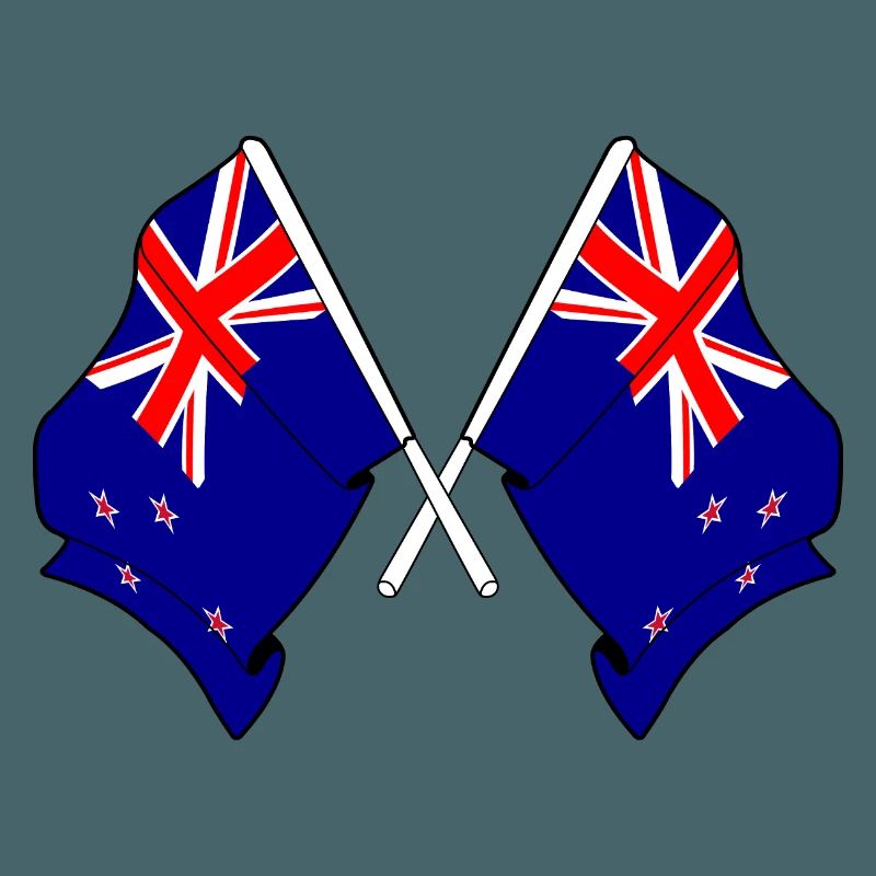 Neuseeland Cross-Flaggen