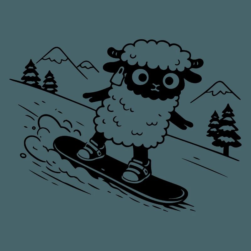 Snowboard-Schafe