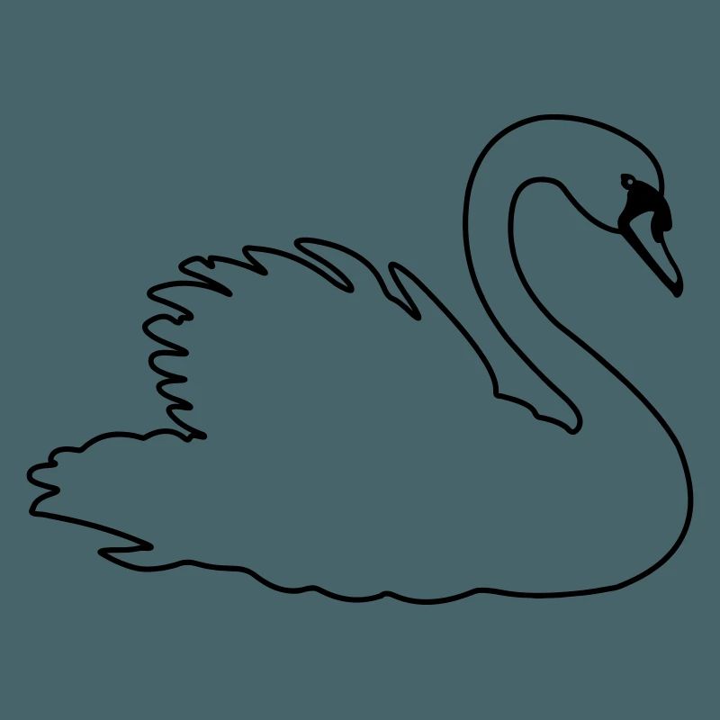 Transparenter Schwan
