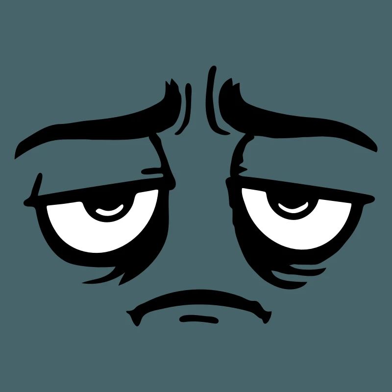 Grumpy sad disappointed face funny