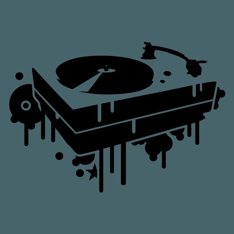 A record player
