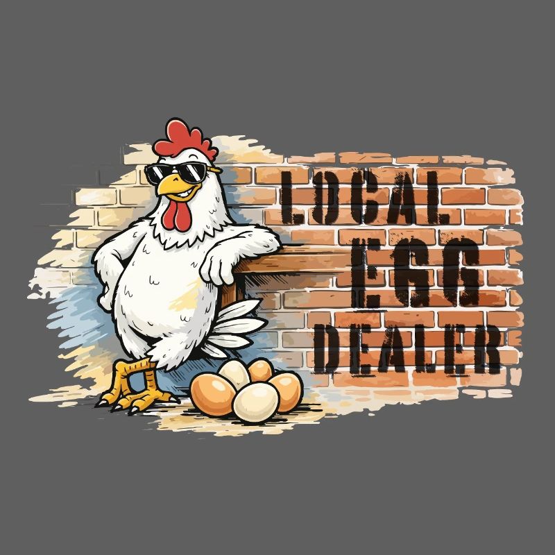 Poulet dans le style graffiti