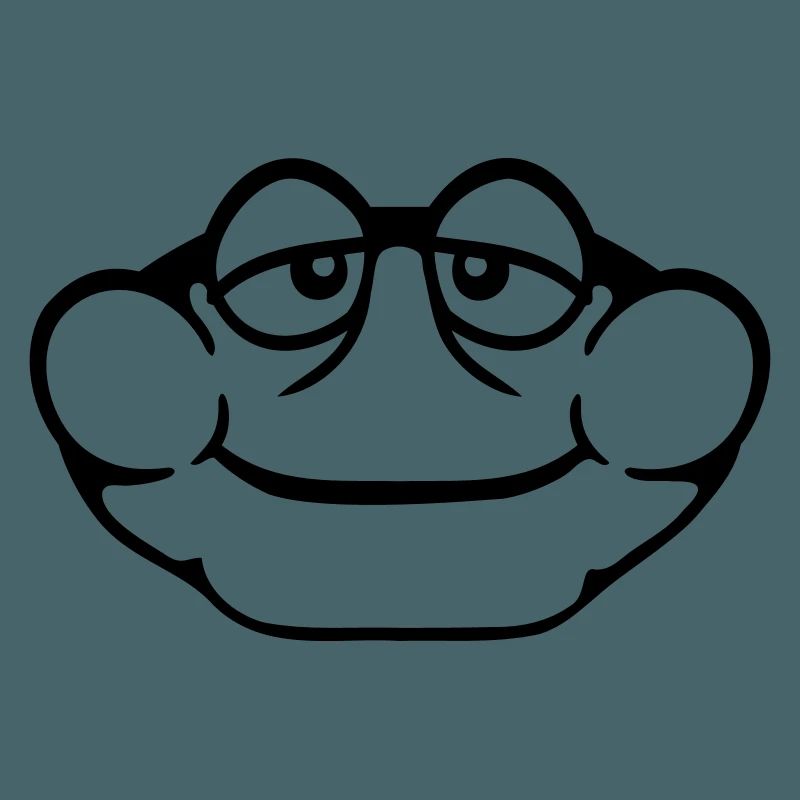 Frog Toad Smiles Funny Comic Happy Cool