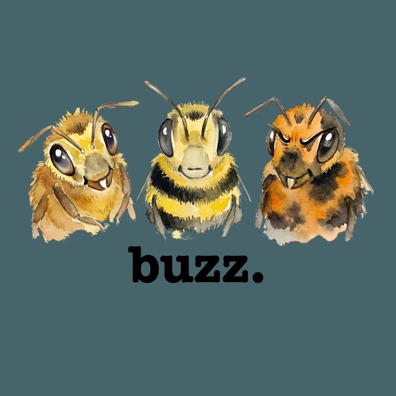 Bees buzz – Funny buzzing for bee lovers