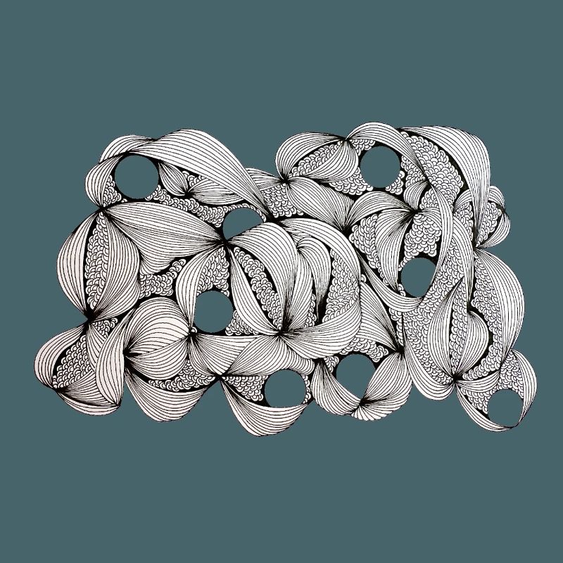Lined Leaf Weave Pattern