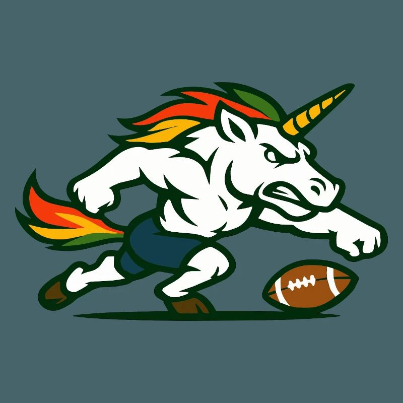 Flammen-Einhorn-Blitz