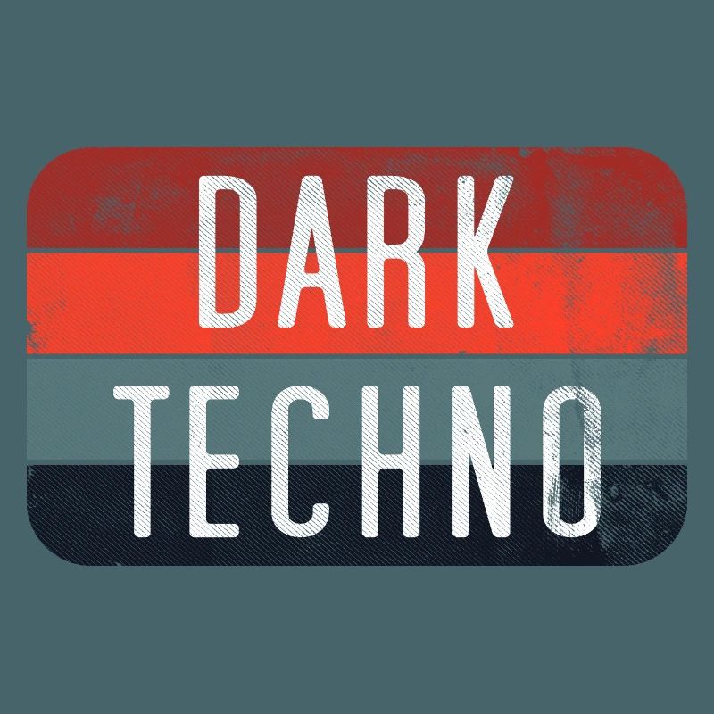 Dark Techno Retro Logo Tee