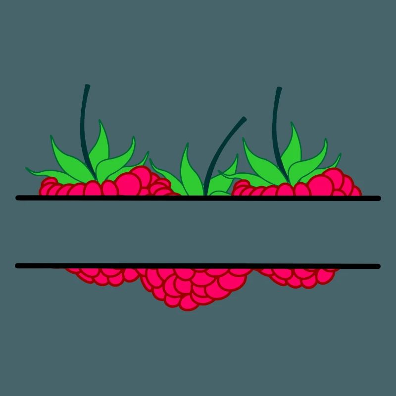 Raspberry banner red raspberry