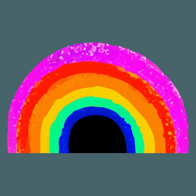 Lebendiger Regenbogenbogen