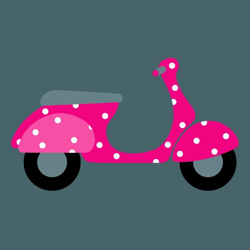 Roller Dots Pink Dots Pattern Retro Vintage Fan