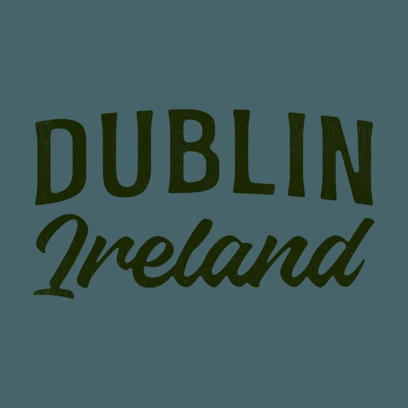 Dublin Ireland Script Typography