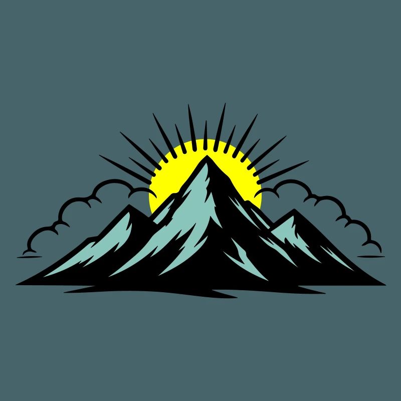 Mountains Clouds Peaks