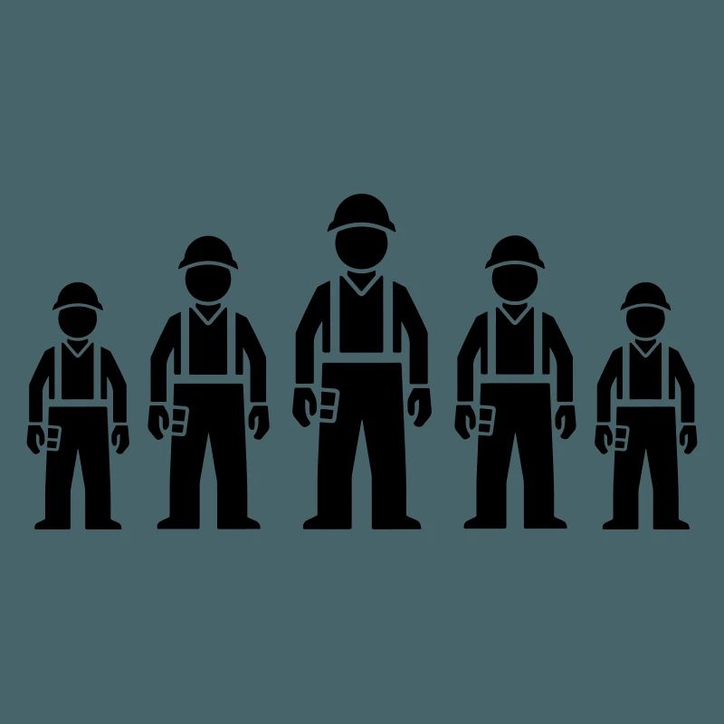 Bauarbeiter Team
